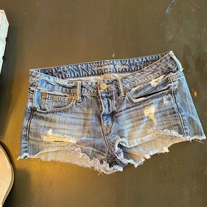 American Eagle distressed denim cutoff shorts